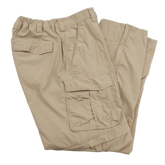 Rei Co-op Convertible Cargo Pants Mens 38x29 Beige Straight Side Zip Outdoor - Picture 6 of 11